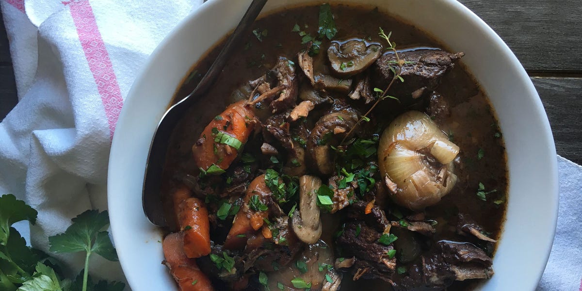 Slow-Cooker Beef Bourguignon 