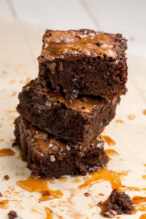 Best Salted Caramel Brownies Recipe - How to Make Salted Caramel ...