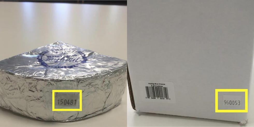 Recalled blue cheese