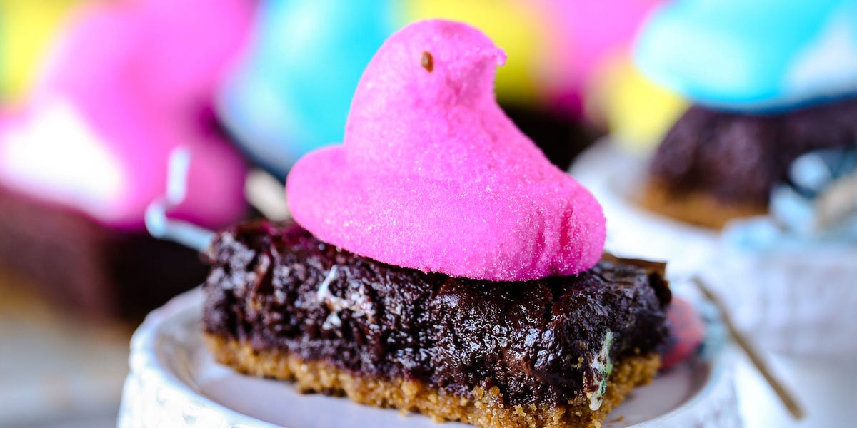 Peeps S'mores Brownies