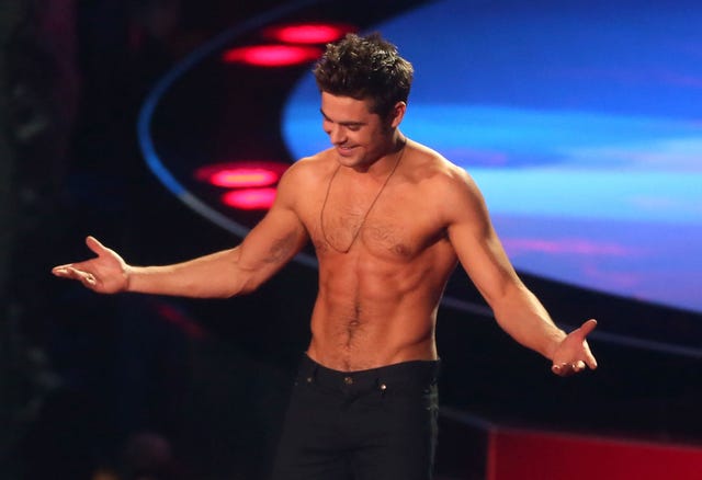 Zac Efron Shirtless