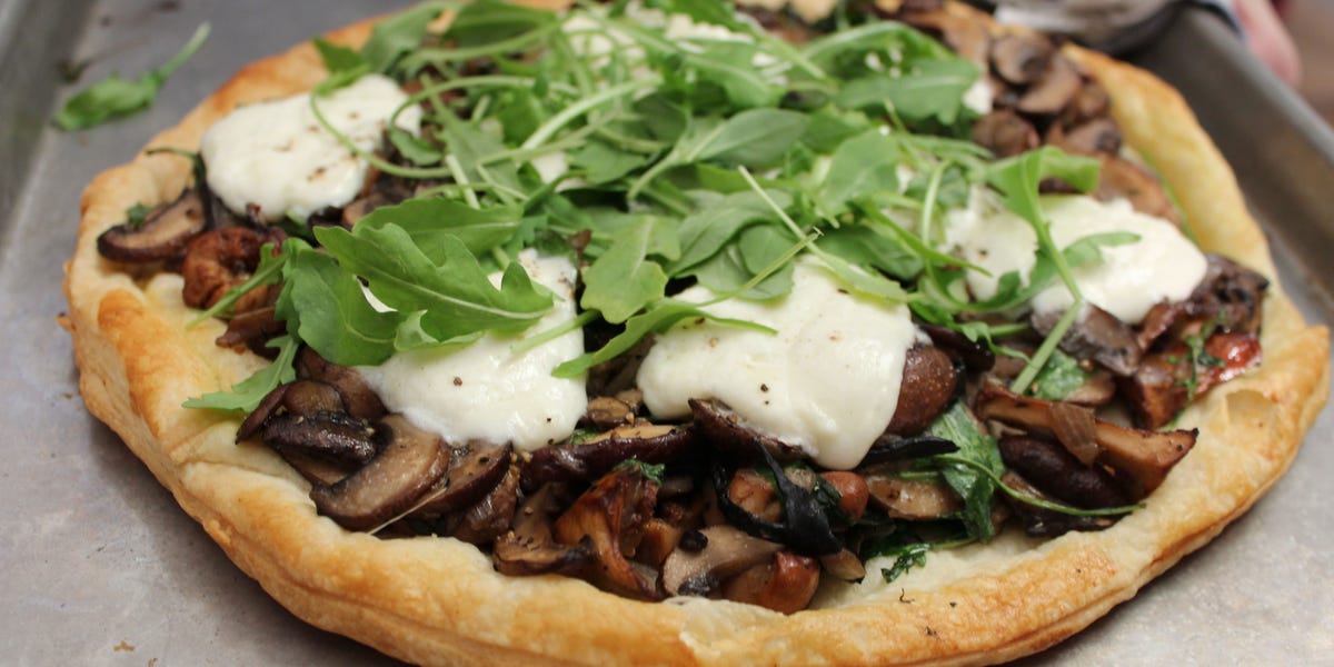 Lidey's Wild Mushroom and Burrata Tart