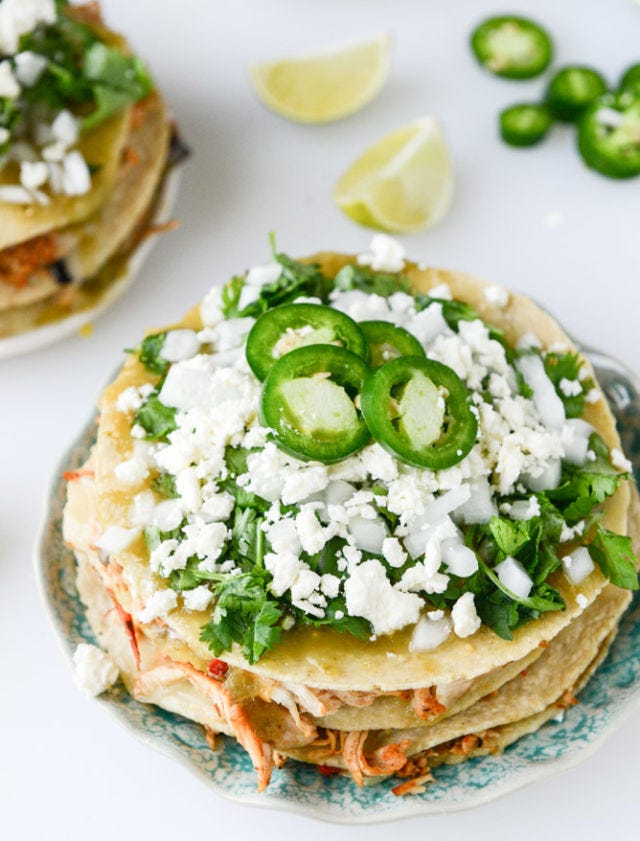 Dish, Food, Cuisine, Ingredient, Sour cream, Tostada, Produce, Recipe, Sope, Vegetarian food, 