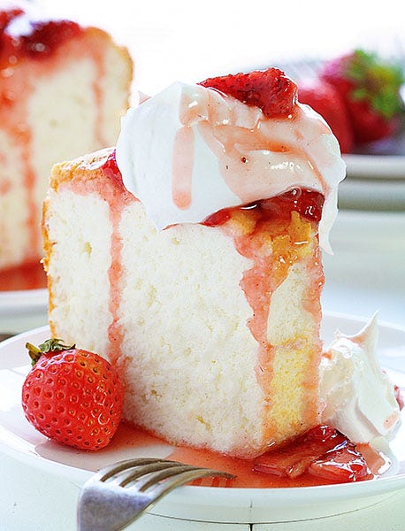 Dish, Food, Cuisine, Dessert, Ingredient, Strawberry, Strawberries, Tres leches cake, Produce, Baked goods, 
