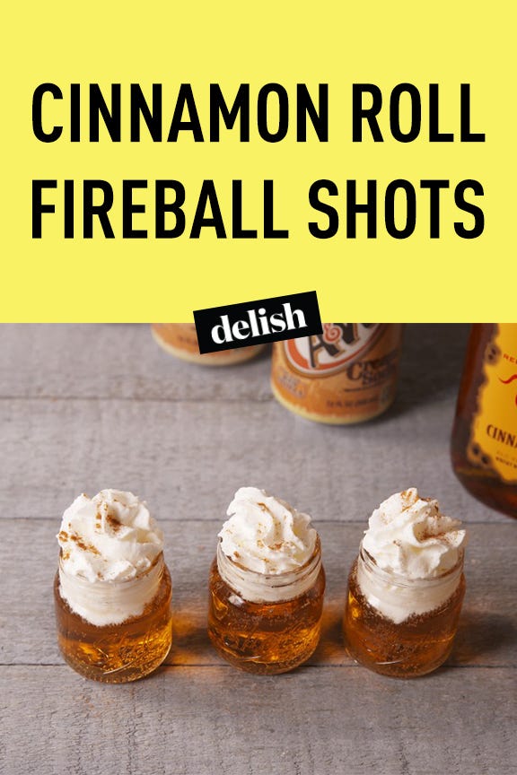 Cinnamon Roll Fireball Shots Pin