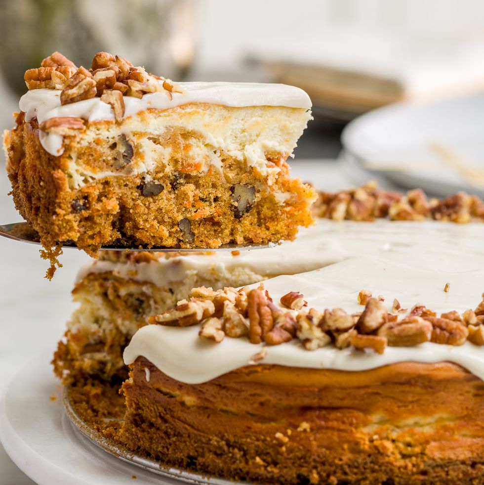 delish carrot cake cheesecake