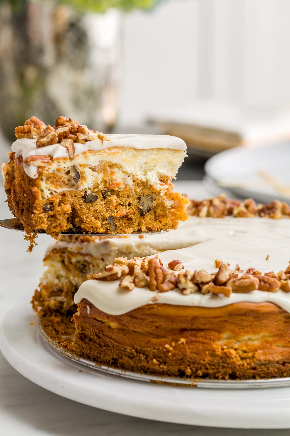 delish carrot cake cheesecake