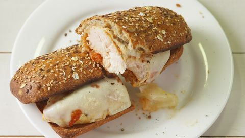 skinny chicken parm sandwich