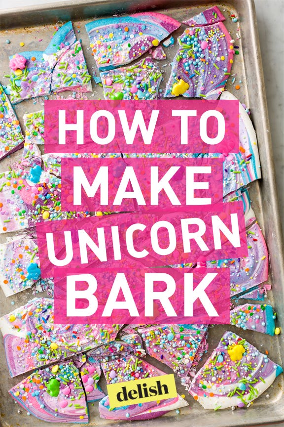 how to make unicorn bark