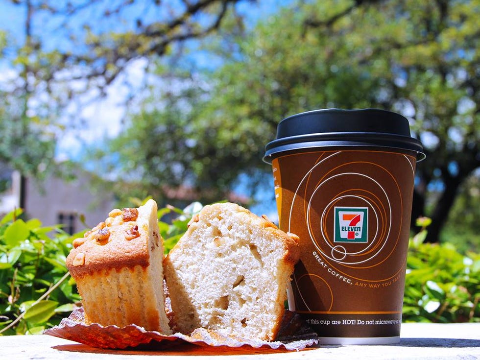 Free 7 Eleven coffee with any purchase.