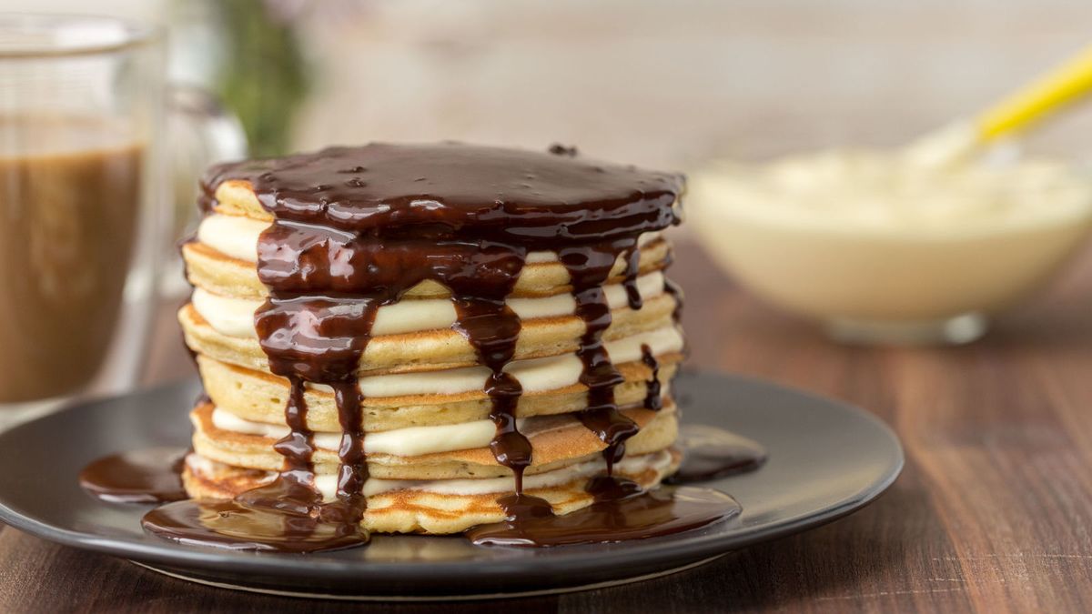 Boston Cream Pancakes Recipe - Delish.com