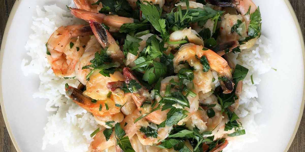 Shrimp Scampi over Basmati Rice Recipe - Delish.com