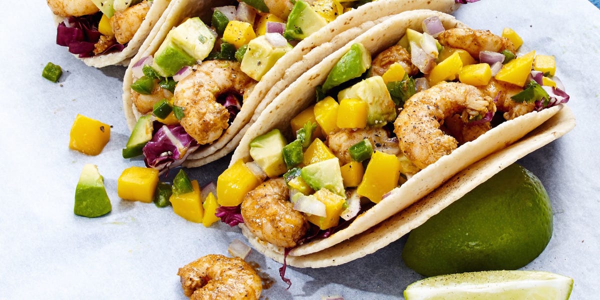 Cajun Shrimp Tacos with Mango-Avocado Salsa