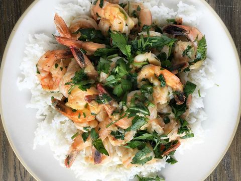 Shrimp Scampi over Basmati Rice Recipe
