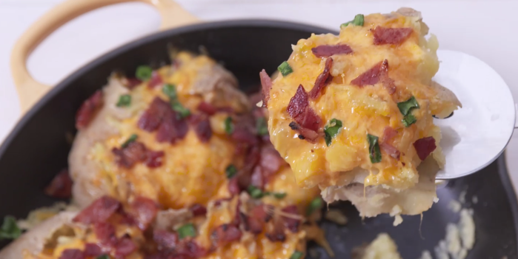 Loaded Skillet Potato Skins
