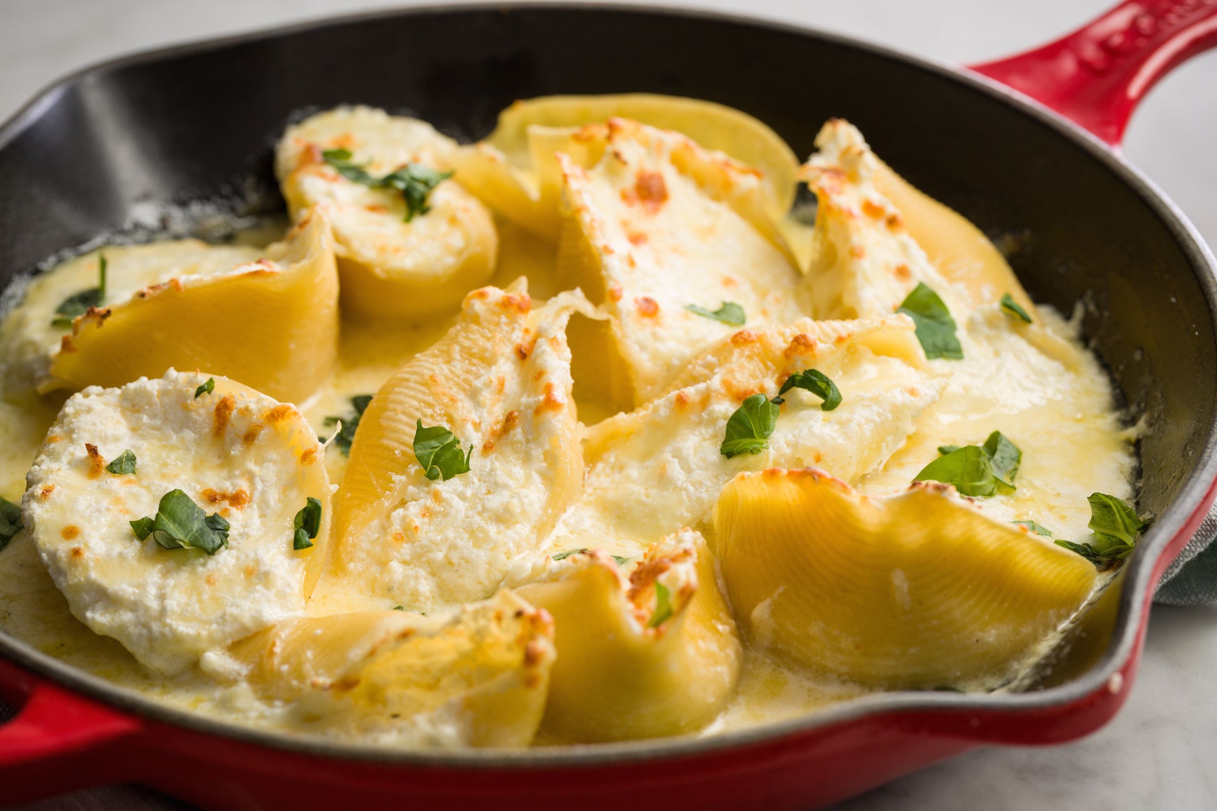 cheese stuffed noodles