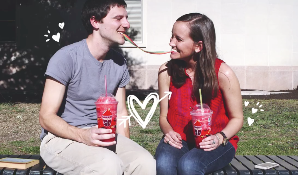 Airheads slurpee at 7 Eleven.