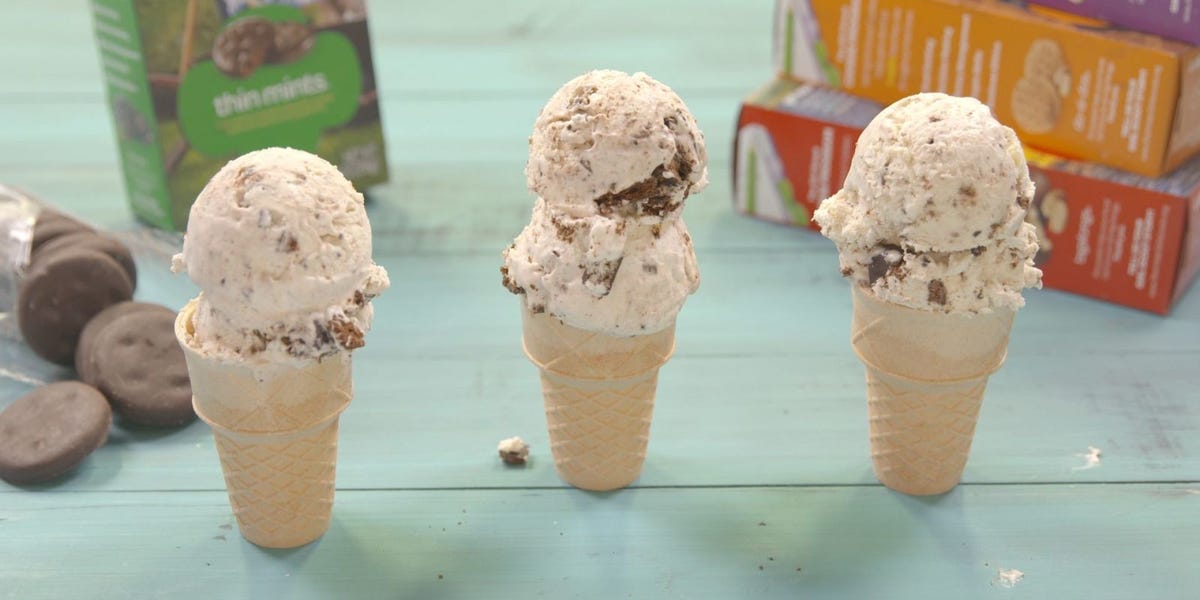 Dreamy Thin Mint No-Churn Ice Cream