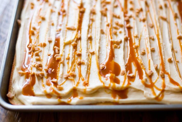 Salted Caramel Sheet Cake Recipe Salted Caramel Sheet Cake Recipe