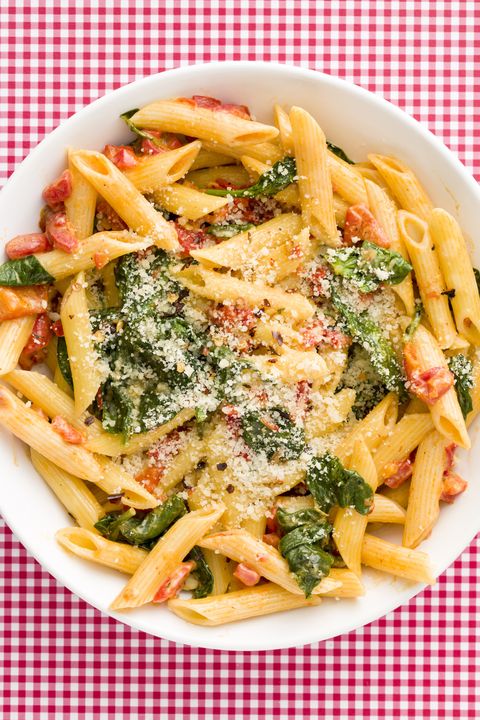 delish creamy roasted red pepper penne