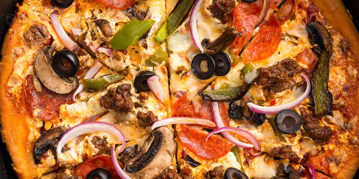The Works Skillet Pizza