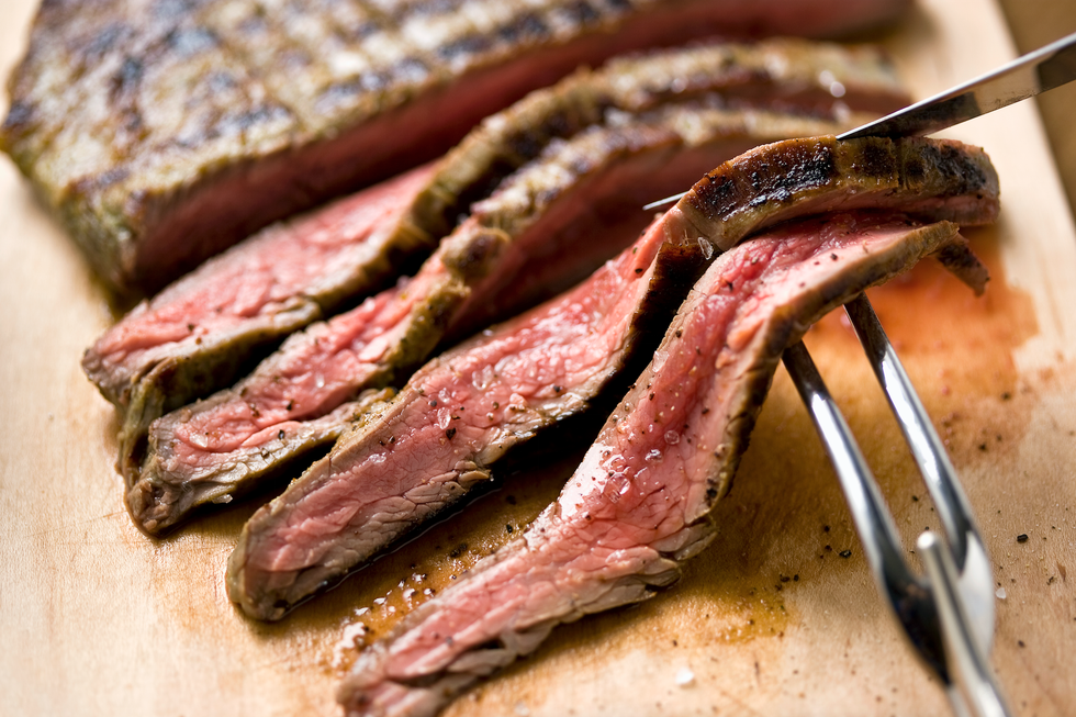 Food, Rack of lamb, Dish, Pastrami, Cuisine, Meat, Brisket, Flat iron steak, Ingredient, Animal fat, 