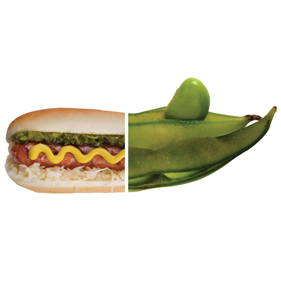 Hot Dog vs Edamame