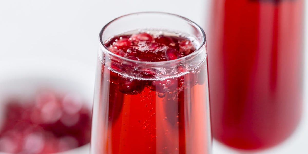 Pomegranate Mimosas
