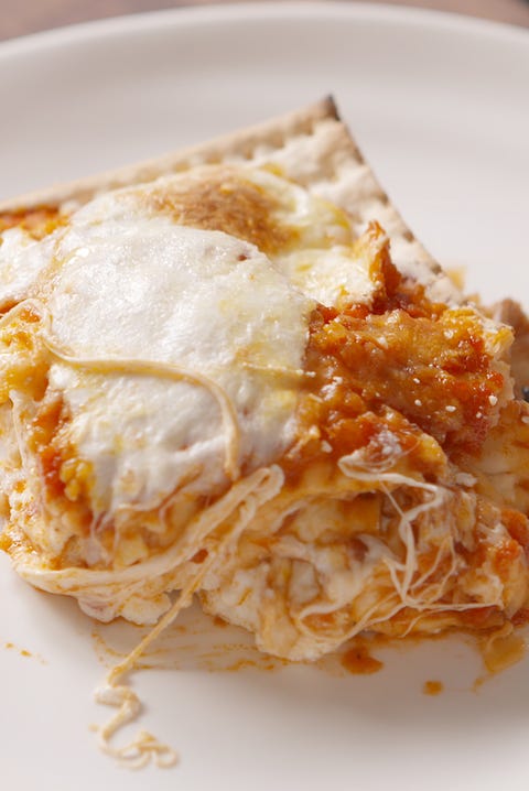Matzoh Lasagna Piece Matzoh Lasagna Piece