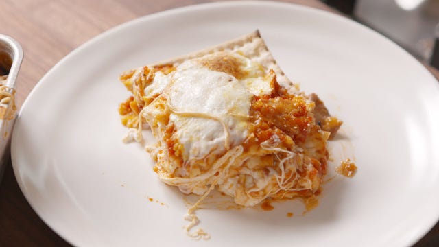 Matzoh Lasagna Piece Matzoh Lasagna Piece