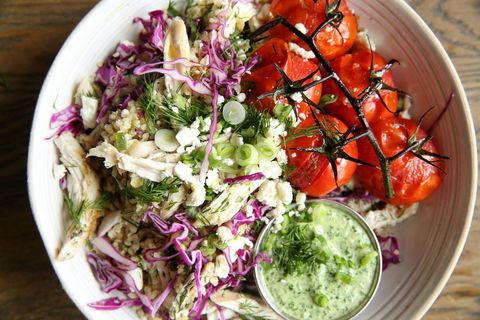 Green Goddess Bowl with Chicken and Quinoa Recipe