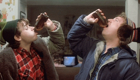 Jacket, Plaid, Mammal, Tartan, Sharing, Temple, Drinking, Thumb, Bottle, Leather, 