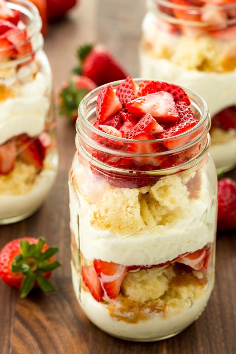 strawberry shortcake trifles