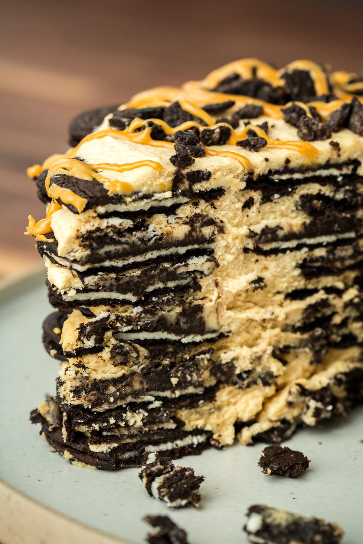 Peanut Butter Oreo Icebox Cake 
