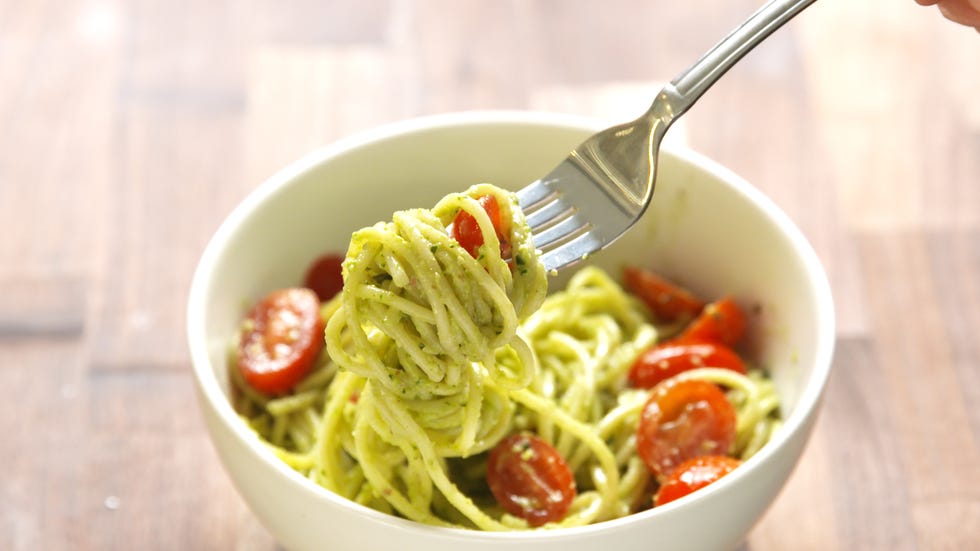 Food, Cuisine, Ingredient, Produce, Spaghetti, Kitchen utensil, Tableware, Dishware, Cutlery, Dish, 