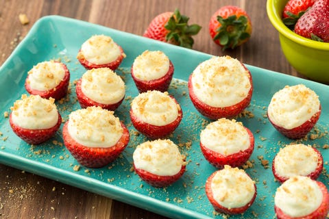Cheesecake-Stuffed Strawberries Recipe cheesecake stuffed strawberries recipe
