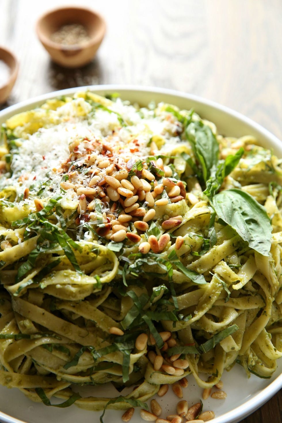 Avocado Pesto Fettuccine Recipe