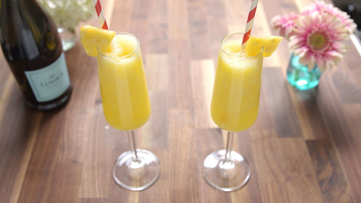 preview for Pineapple Mimosa Slushies Will Kick The Heat
