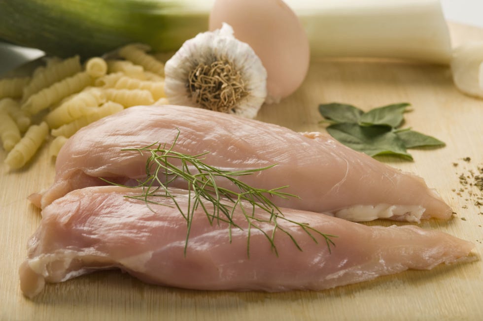 Food, Ingredient, Cuisine, Dishware, Pink, Animal product, Serveware, Dish, Whole food, Meat, 