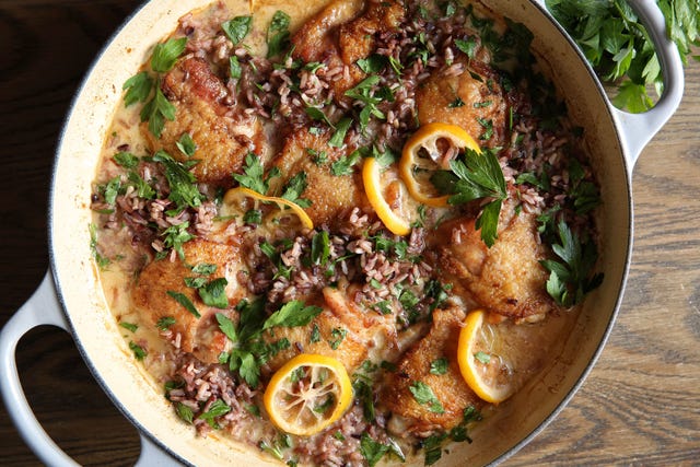 Creamy Lemon Chicken with Wild Rice Recipe Creamy Lemon Chicken with Wild Rice Recipe