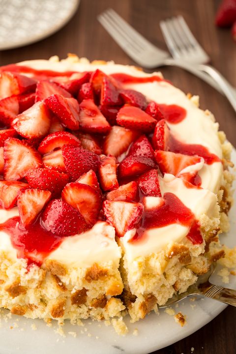 Strawberry Shortcake Cheesecake - Strawberry Cheesecake