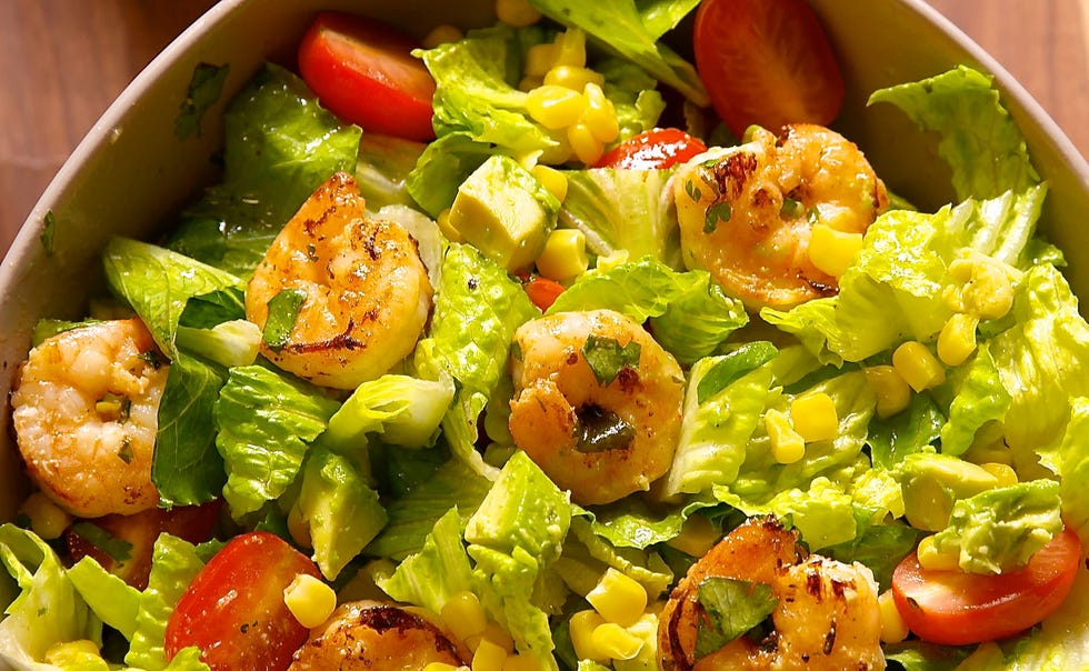 shrimp taco salad