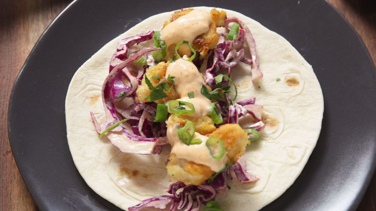 Video player poster image preview for Sweet Chili Chicken Tacos
