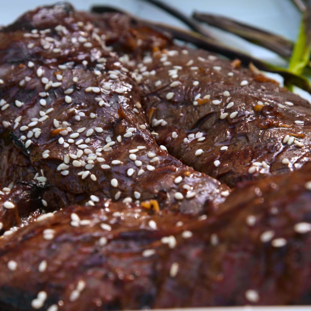 Teriyaki steak on sale