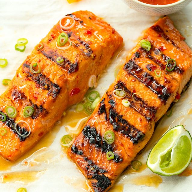 Best Sweet Chili-Lime Grilled Salmon Recipe - Delish.com