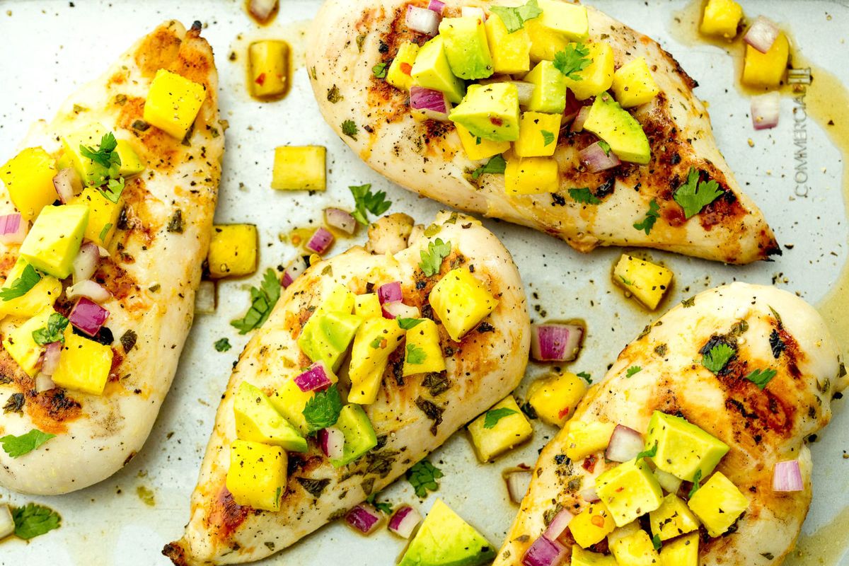 grilled honey lime chicken with pineapple salsa recipe