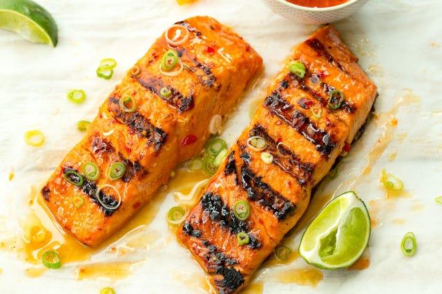 sweet chili lime grilled salmon recipe
