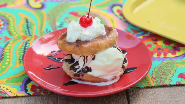 Grilled Donut Sundaes Beauty Grilled Donut Sundaes Beauty