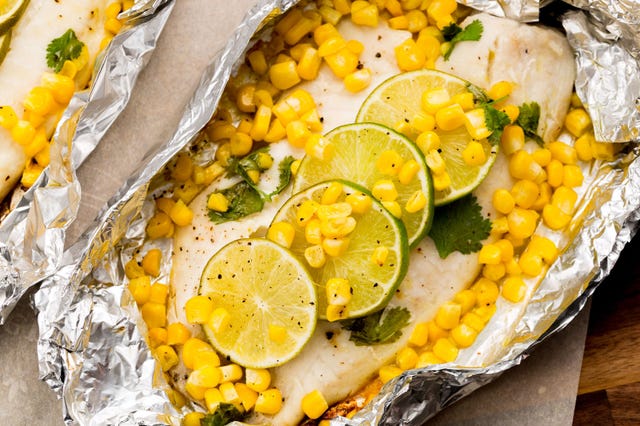 honeylime tilapia and corn foil pack recipe