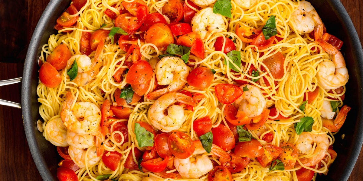 Bruschetta Shrimp Pasta